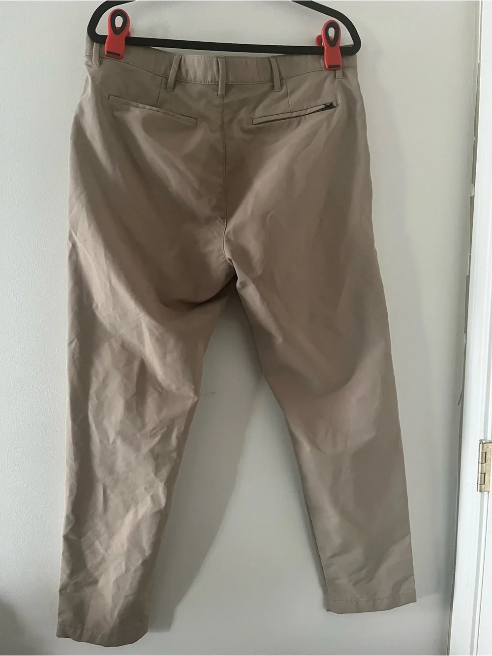 Banana Republic Mens 36 X 30 Tan Performance Hybrid Pants Slim Travel Golf
